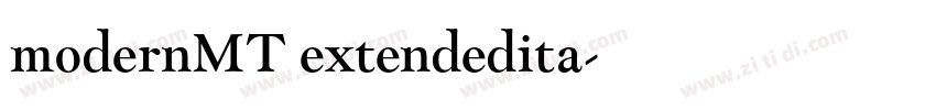 modernMT extendedita字体转换